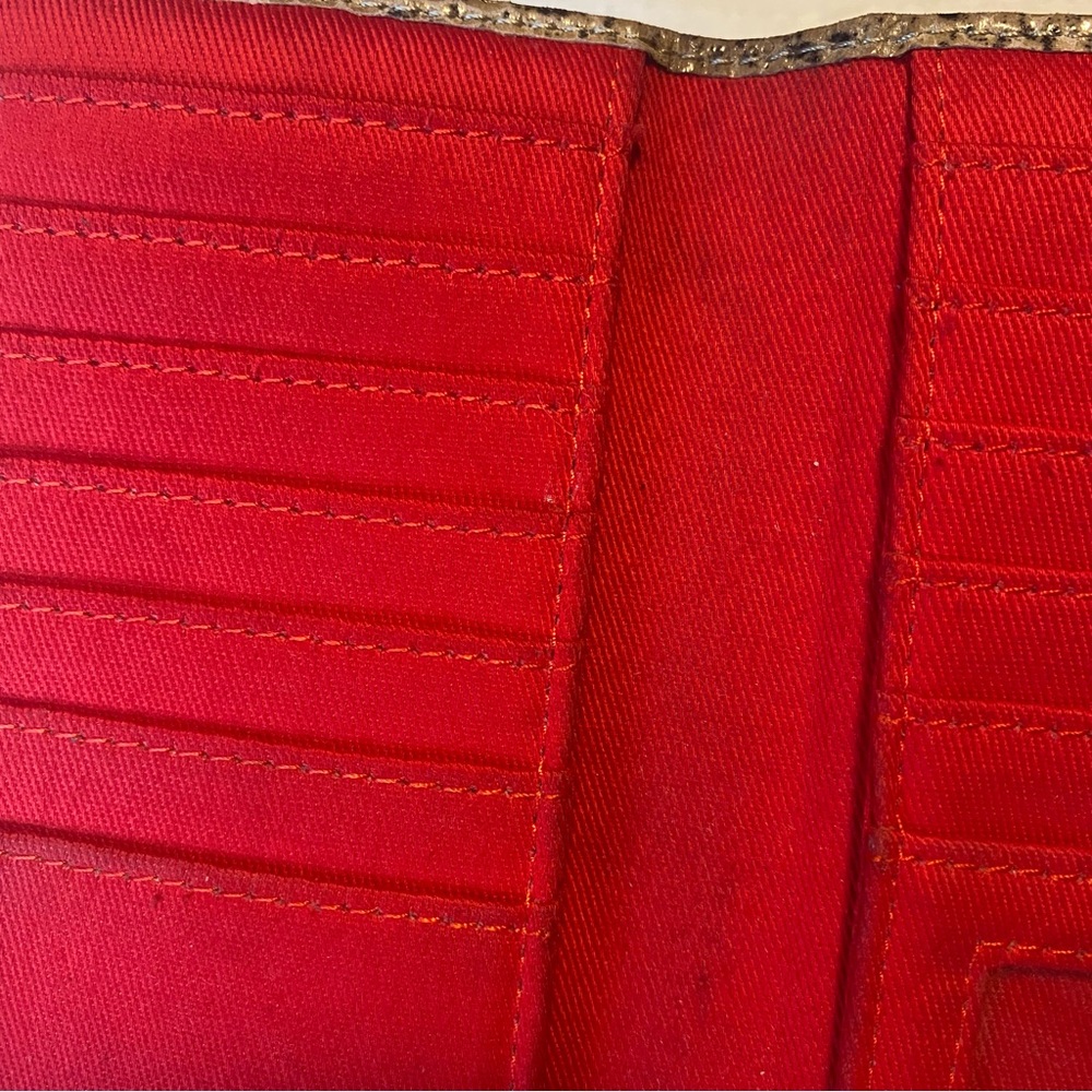 Hobo Brand Python Wallet/Billfold With Red Interi… - image 8